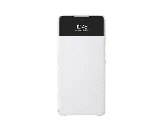 Samsung Smart S View Wallet Cover Case for Galaxy A72 - White