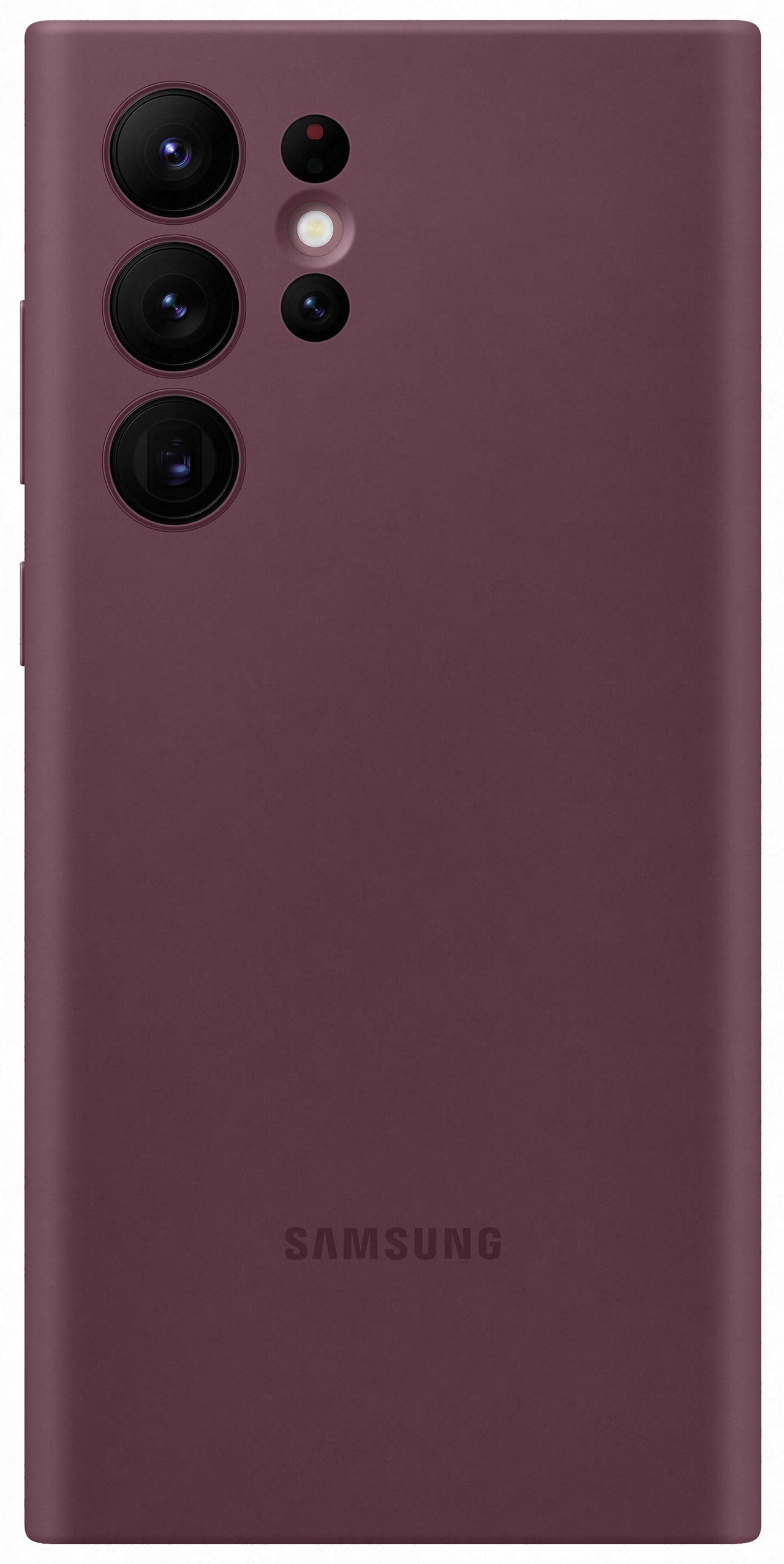 Samsung Silicone Cover for Galaxy S22 Ultra - Burgundy