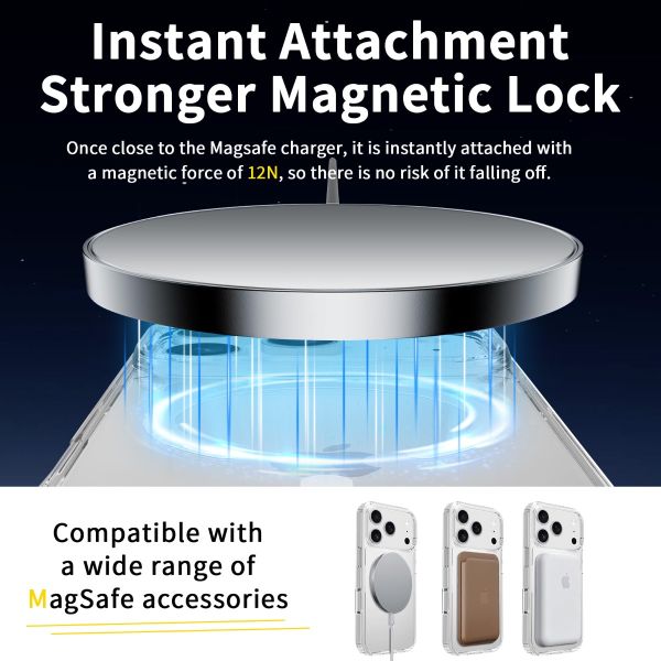 Blacktech MagSafe Case for Samsung Galaxy S26 Ultra - Clear