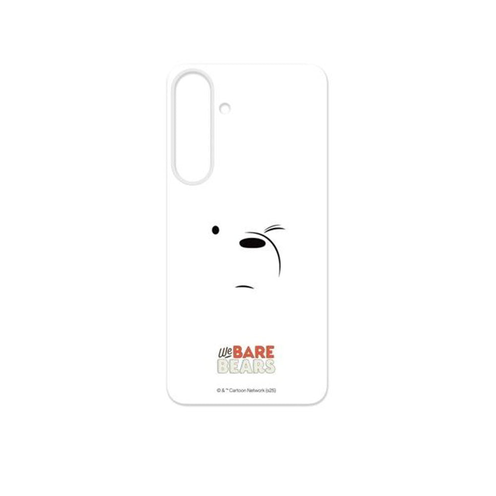 Samsung Flipsuit Card We Bare Bears Case for Galaxy S25 Plus- White