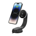 Momax Q.Mag Mount 5 15W Wireless Charging Car Mount Suction Cup (MagSafe Compatible) - Grey