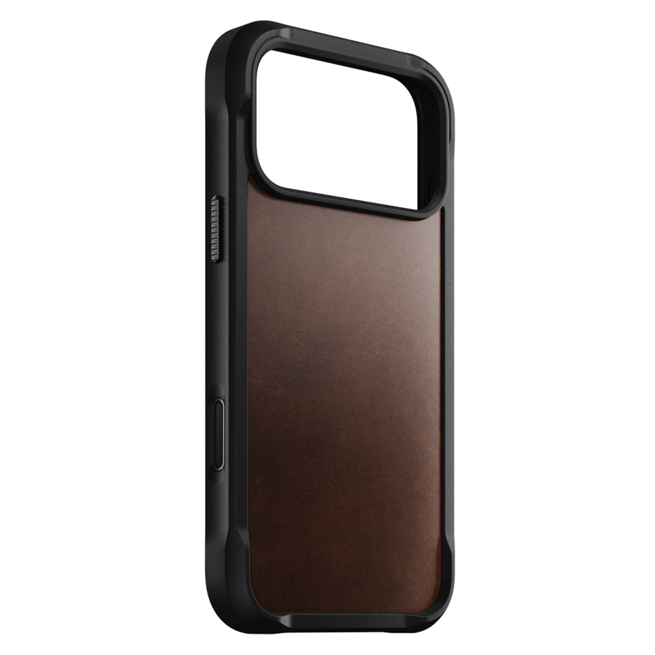 NOMAD Rugged Leather case for iPhone 18 Pro/17 Pro - Rustic Brown Horween