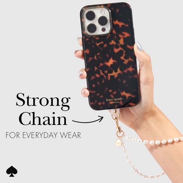 Kate Spade Phone Charm Wrist Strap - Sea Pearl