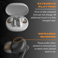 Thumbnail for EFM Chicago TWS Earbuds with Advanced Active Noise Cancelling - Black