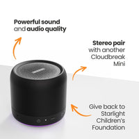 Thumbnail for EFM Cloudbreak Mini Bluetooth Speaker With Dynamic Lighting Effects - Black