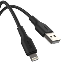 Thumbnail for EFM USB-A to Lightning Braided Power and Data 2M Cable - Black