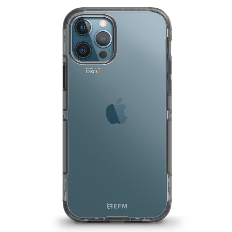 EFM Cayman Case Armour with D3O Crystalex for iPhone 12/12 Pro 6.1" - Smoke Black