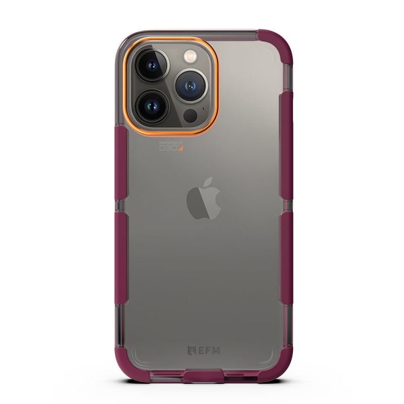 EFM Cayman Case Armour with D3O 5G Signal Plus for iPhone 13 Pro Max (6.7") - Red Velvet