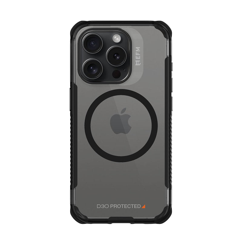 EFM Cayman Case with D3O BIO for iPhone 15 Pro - Clear Black