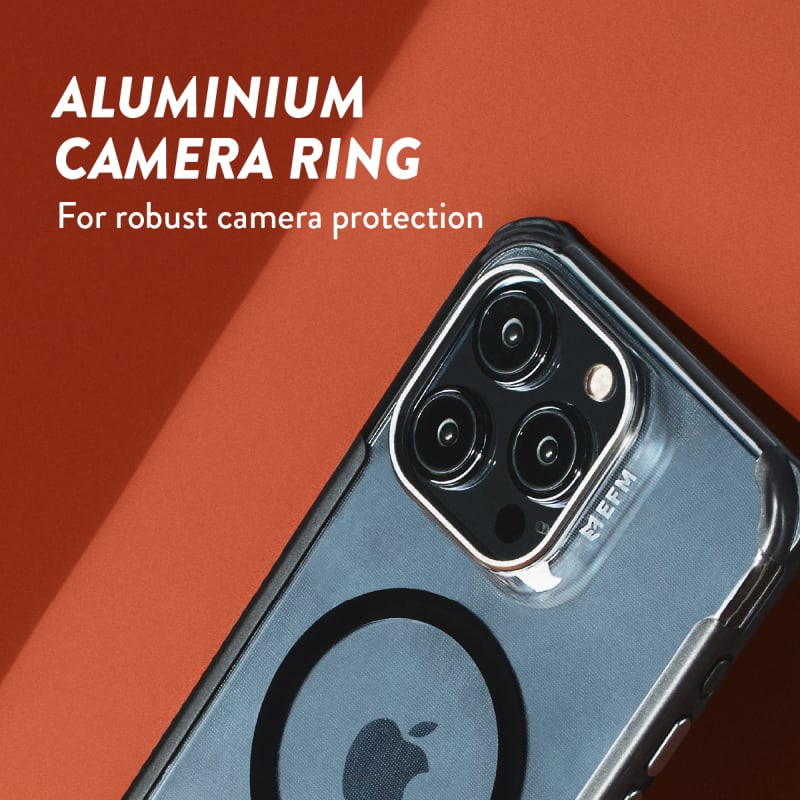 EFM Cayman Case with D3O BIO for iPhone 15 Pro - Clear Black