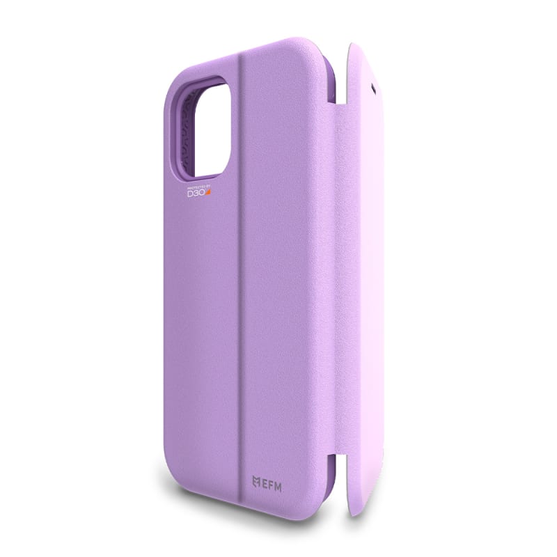 EFM Miami Wallet Case Armour with D3O For iPhone 12/12 Pro 6.1" - Heliotrope