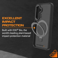 Thumbnail for EFM Alta Case Armour with D3O BIO for Samsung Galaxy S24+ - Clear / Black