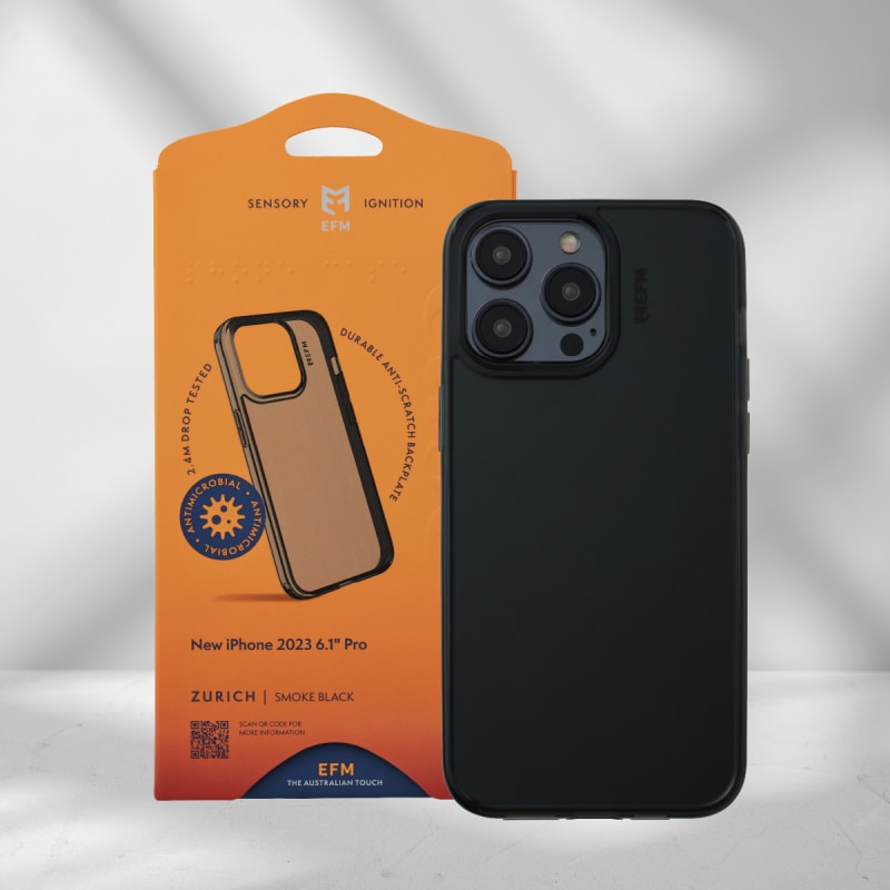 EFM Zurich Case Armour for iPhone 15 Pro - Black