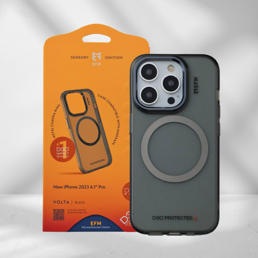 EFM Volta Case Armour with D3O BIO for iPhone 15 Pro - Black