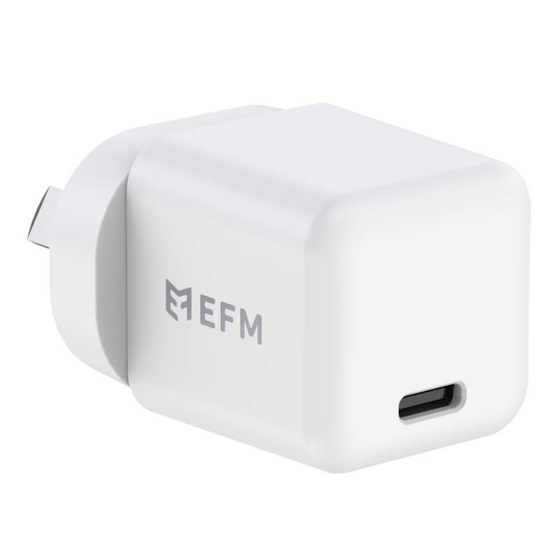 EFM ECO 30W GaN Wall Charger with Power Delivery and PPS technology - White