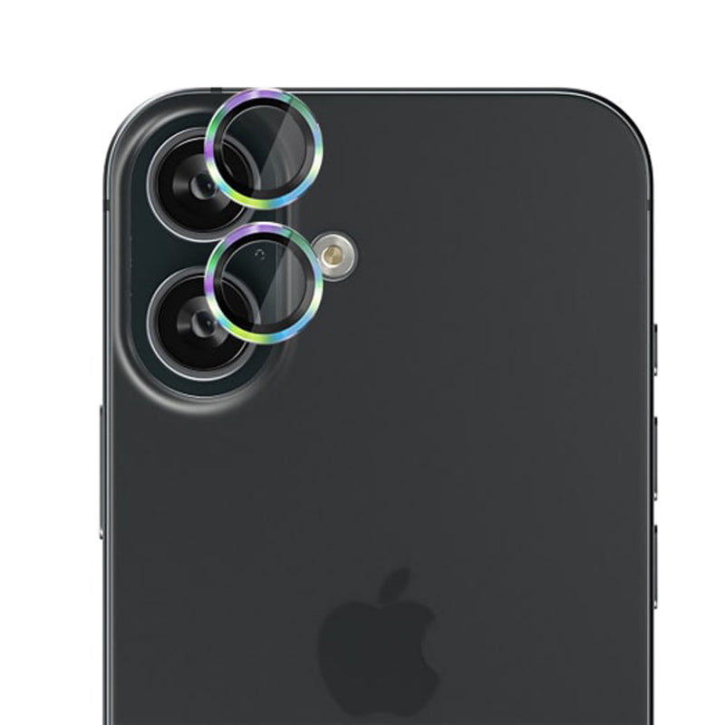 EFM Camera Lens Screen Armour for iPhone 16 and 16 Plus- Rainbow