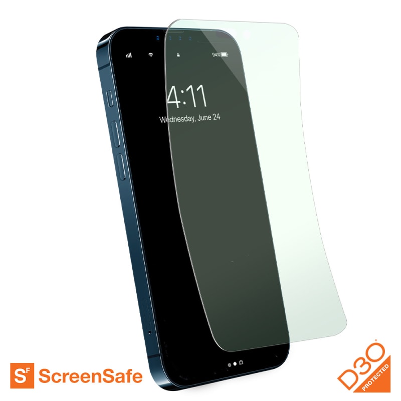 EFM ScreenSafe Film Screen Armour with D3O for iPhone 14 Pro (6.1") - Clear