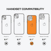 Thumbnail for EFM ScreenSafe Glass with D3O Screen Armour for iPhone 15 Pro - 6.1