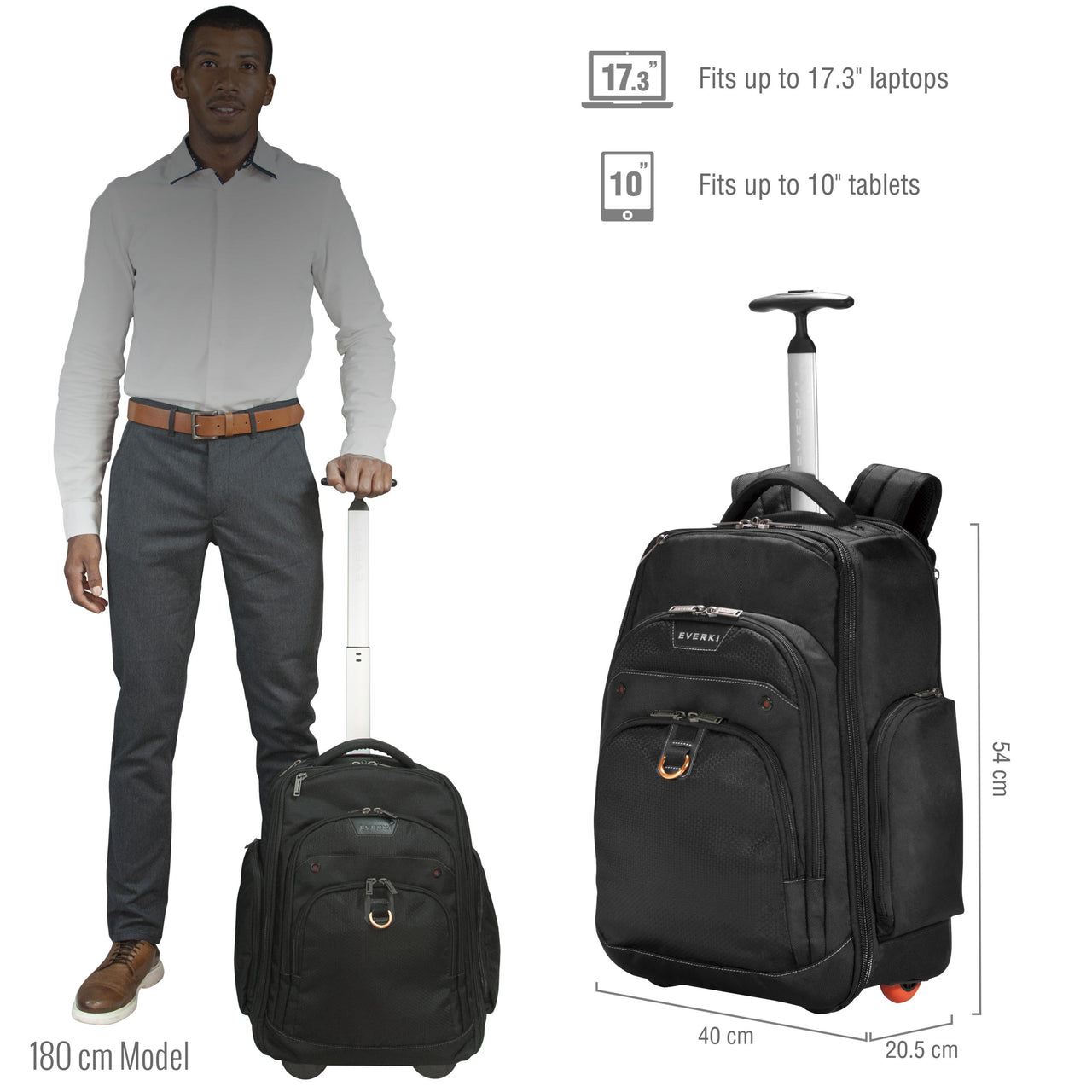 Everki Atlas Wheeled Laptop Backpack upto 13-Inch to 17.3-Inch