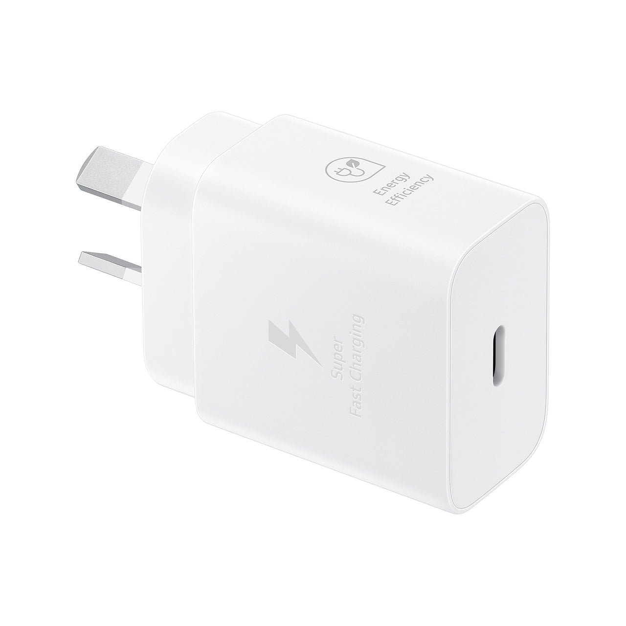 Samsung AC Charger 25W USB-C (2024 GAN Model) - White (No Cable)