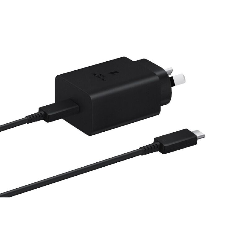 Samsung 45W AC Charger Power Adapter(2024 MODEL) with extra-long 1.8m USB-C Cable - Black