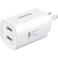 Thumbnail for Samsung USB-A Duo 2 x 15W AC Charger - No Cable - White