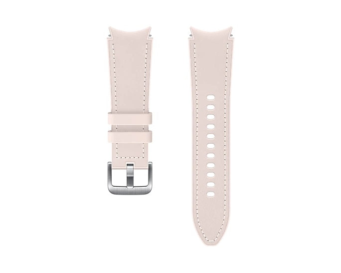 Samsung Hybrid Leather Band for Galaxy Watch4 (20mm, S/M) - Pink