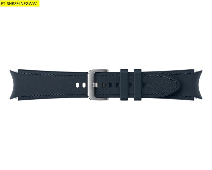 Samsung Hybrid Leather Band for Galaxy Watch4 (20mm, M/L) - Navy