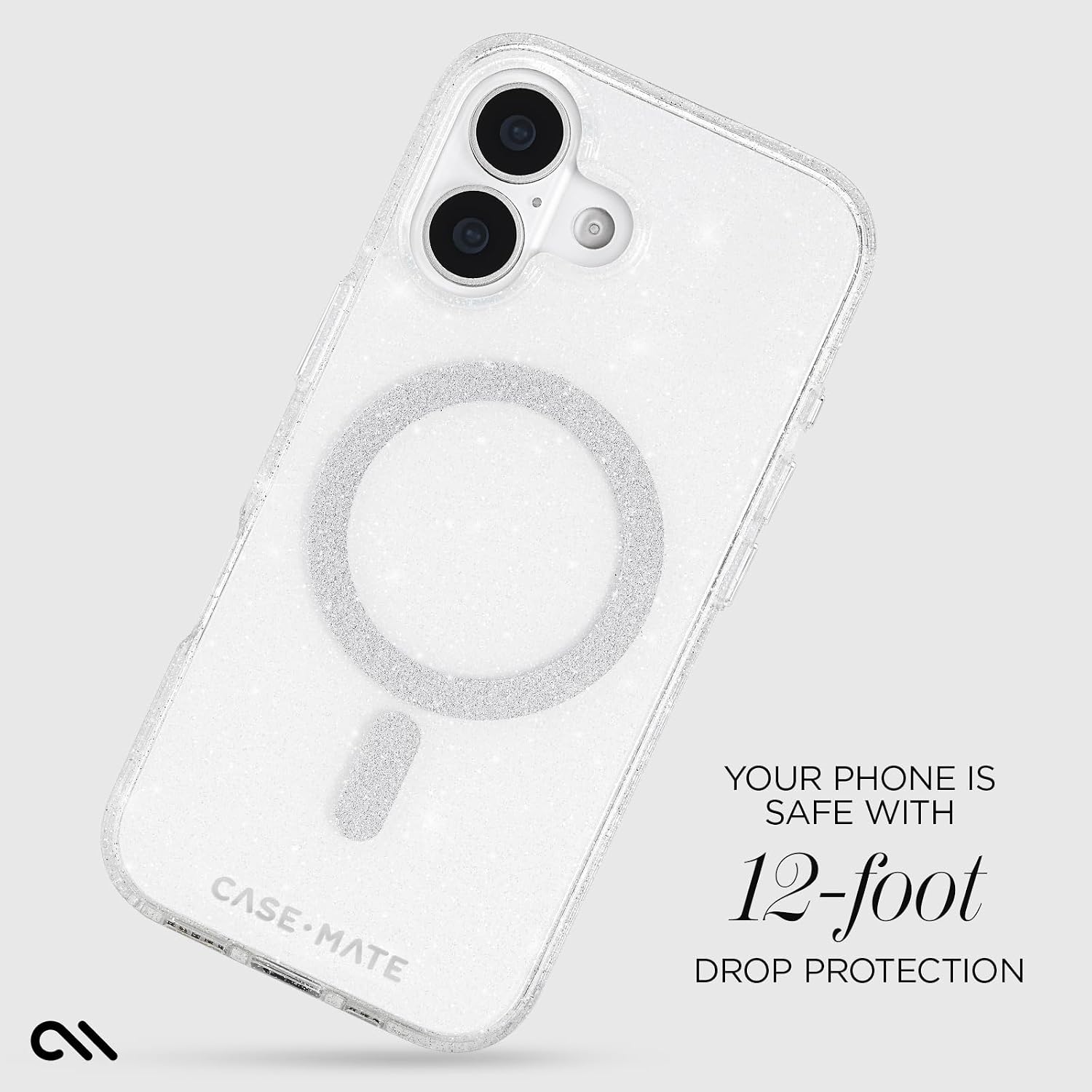 Case-Mate Twinkle MagSafe Case suits new iPhone 2026 6.3 Pro - Mist