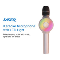 Thumbnail for Laser LED Wireless Karaoke Microphone- Rose Gold