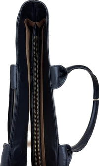 Thumbnail for Leather United Tote Bag - BLACK (Genuine Leather)