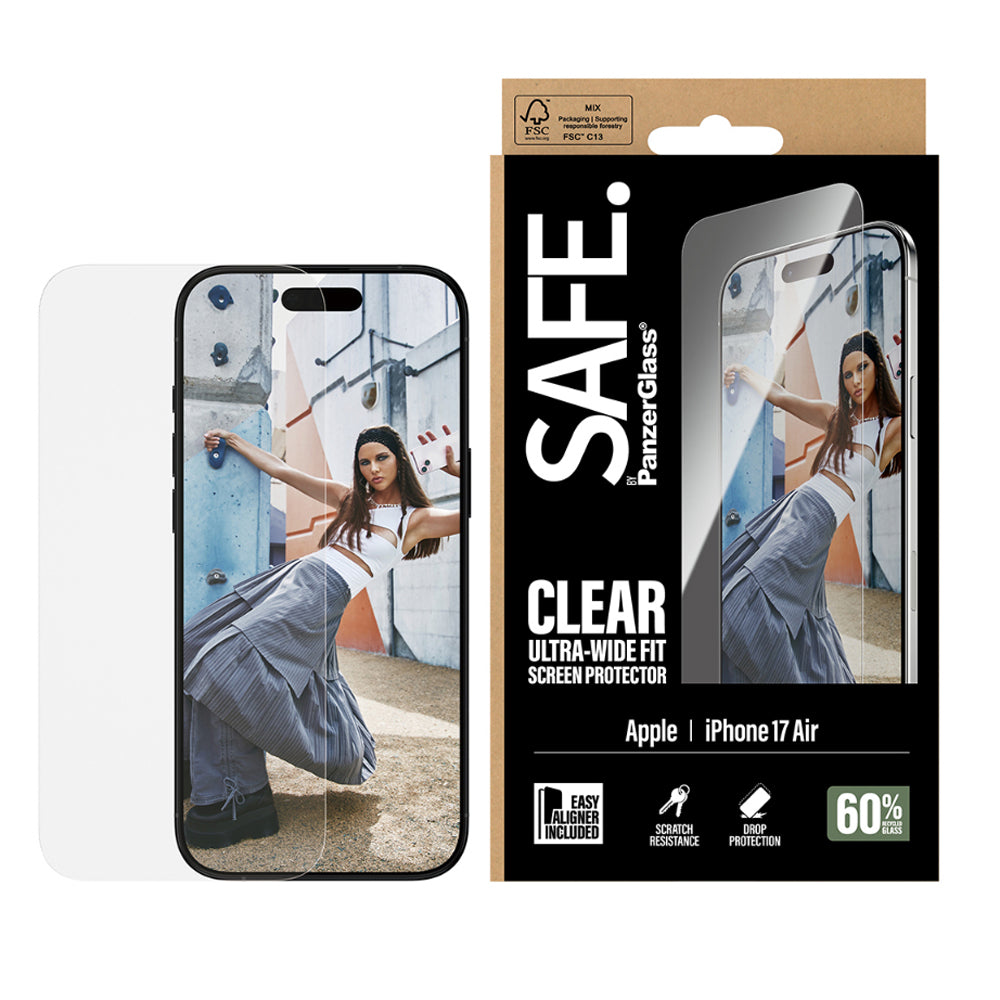 PanzerGlass SAFE by UltraWide Fit Screen Protector for iPhone Air