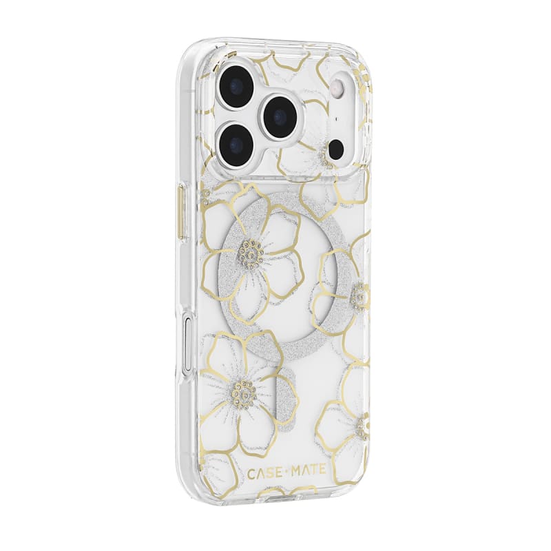 Case-Mate Floral Gems MagSafe Case for Apple iPhone 17 Pro - Gold