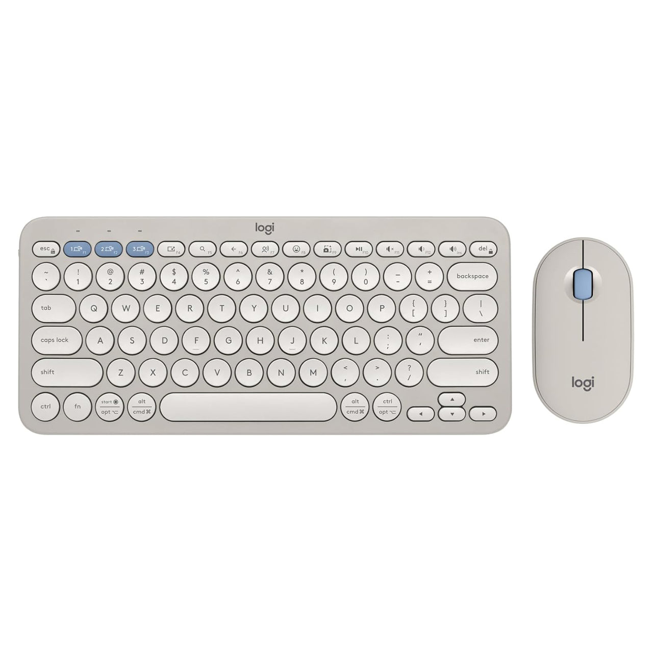 Logitech Pebble 2 Combo Wireless Keyboard and Mouse - Sand