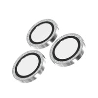 Thumbnail for ZAGG Luxury Camera Rings Silver Glitter for iPhone 16 Pro/ 16 Pro Max