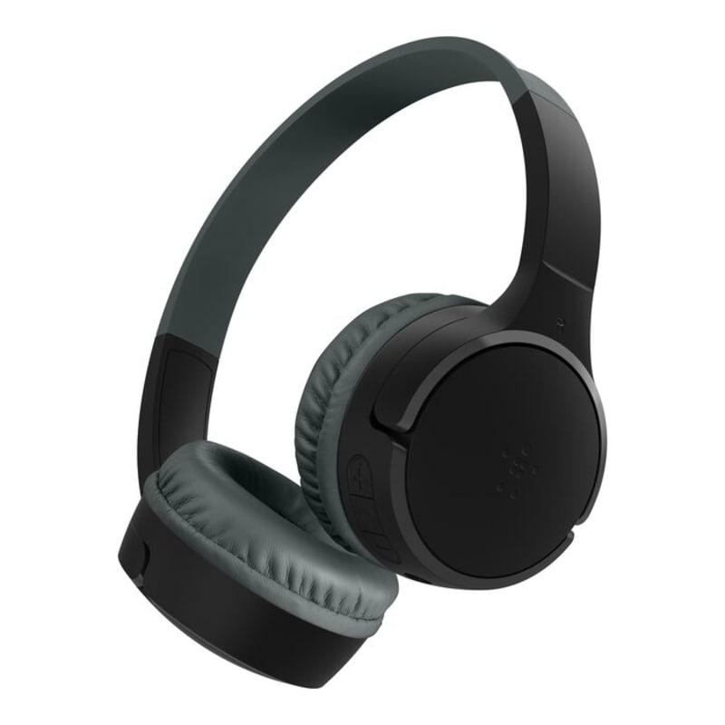 Belkin SoundForm Mini Wireless On-Ear Headphones for Kids - Black