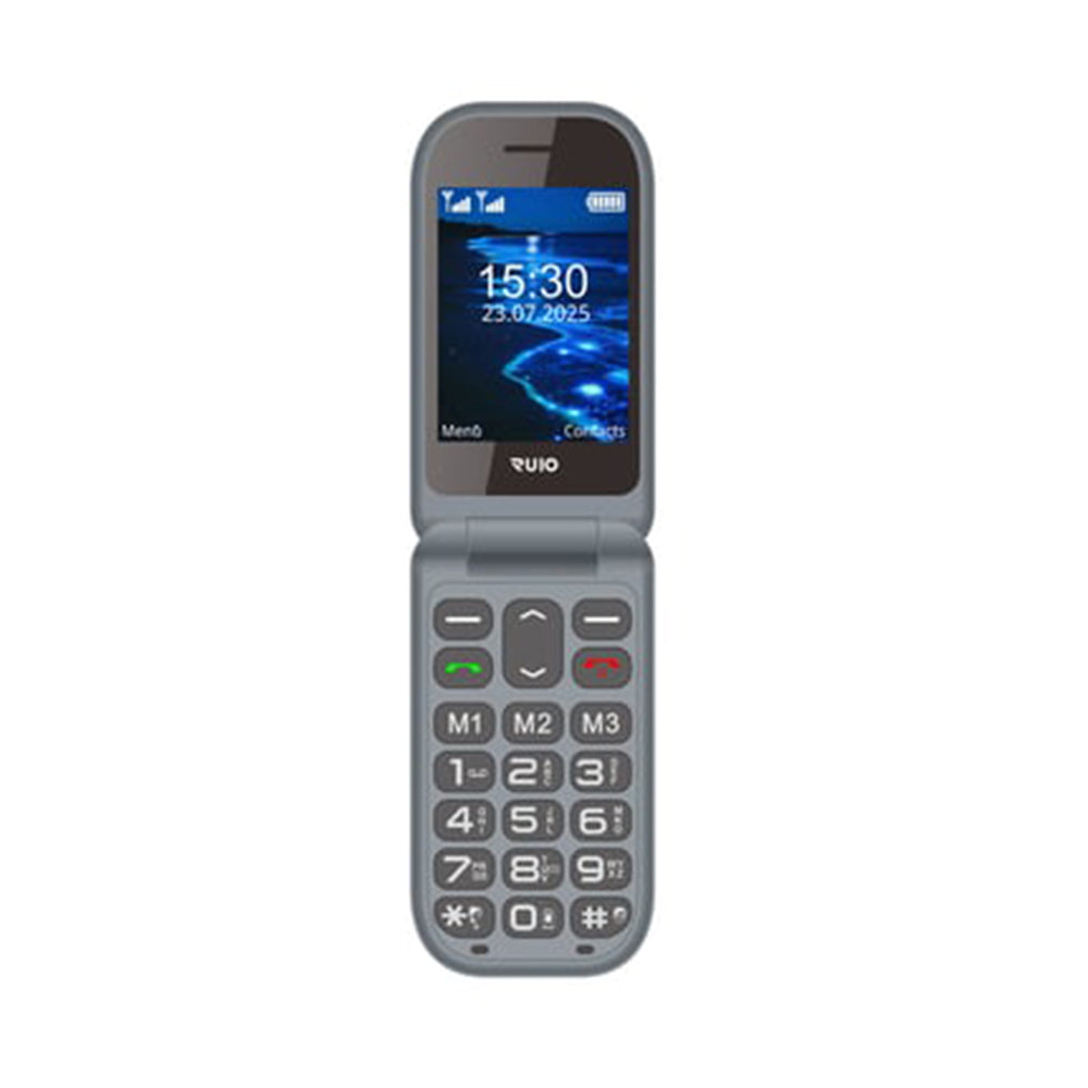 RUIO S1 Flip Phone 128 GB / 4GB - Black