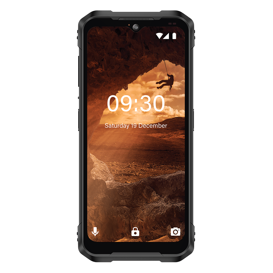Aspera R10  IP68 Rugged (128GB/4GB) 4G Tap&Pay Dual SIM Smartphone - Black