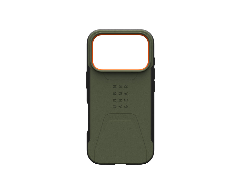 UAG Civilian MagSafe Case for iPhone 18 Pro - Olive/Orange