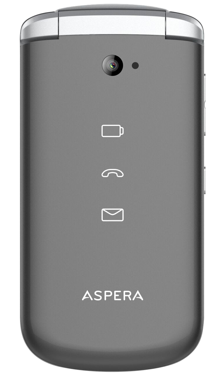 Aspera F40 Flip Seniors 4G Phone Big Button - Black (Australian Stock)