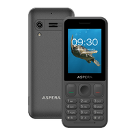 Thumbnail for Aspera F48 (2.4'', 128MB, Big Button Keypad) Senior Friendly - Black/Grey