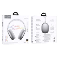 Thumbnail for Hoco W65 Plus ANC Noise Reduction Bluetooh Headphones - Silver