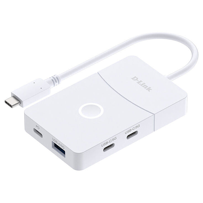 D-Link 5-in-1 USB-C Hub - White