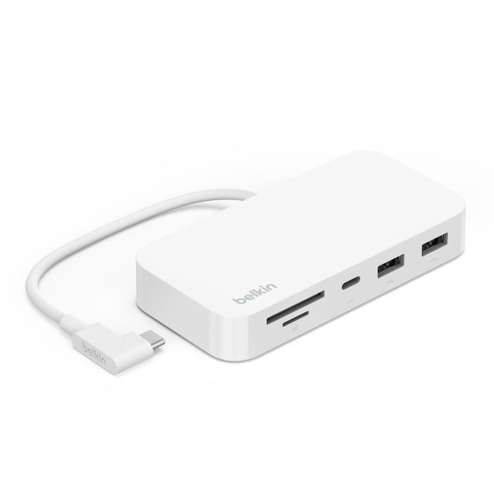 Belkin Connect USB- C 6in1 Multiport Hub with Mount - White