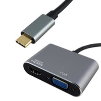 Shintaro USB-C to 4K HDMI & 1080P VGA - Grey