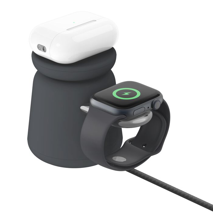Belkin BoostCharge Pro 2-in-1 Wireless Qi2 Charging Dock + 30W USB-C PSU + USB-C Cable (1.5M) - Black