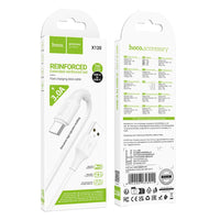 Thumbnail for Hoco X120 USB-A to USB-C Bend-Resistant Charging Data Cable Type-C- White