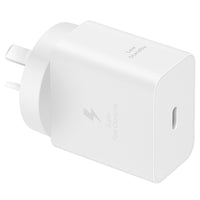 Thumbnail for Samsung 45W Power Adapter with extra-long 1.8m USB-C Cable - White