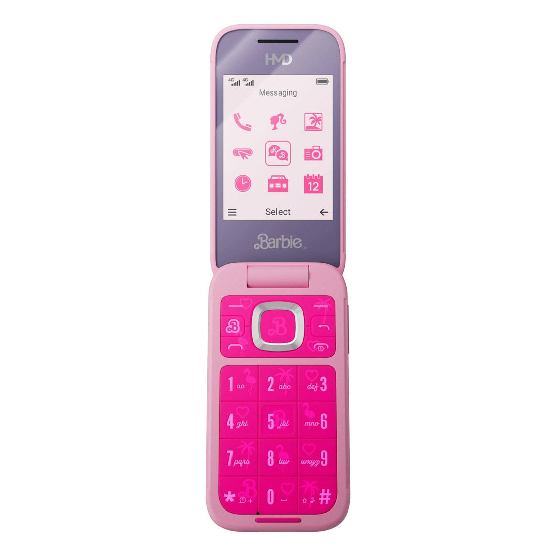 HMD Barbie 4G Flip Feature Phone Dual Sim - Pink