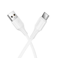 Thumbnail for Hoco X120 USB-A to USB-C Bend-Resistant Charging Data Cable Type-C- White